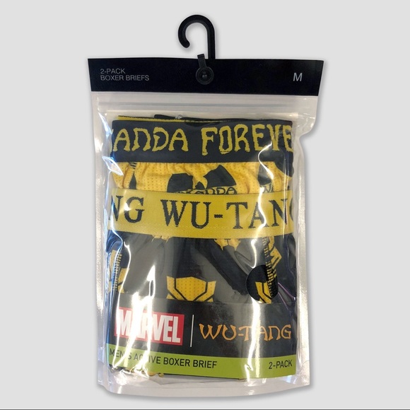 Men's Marvel Black Panther 2pk Boxer Briefs- Black - Picture 2 of 3